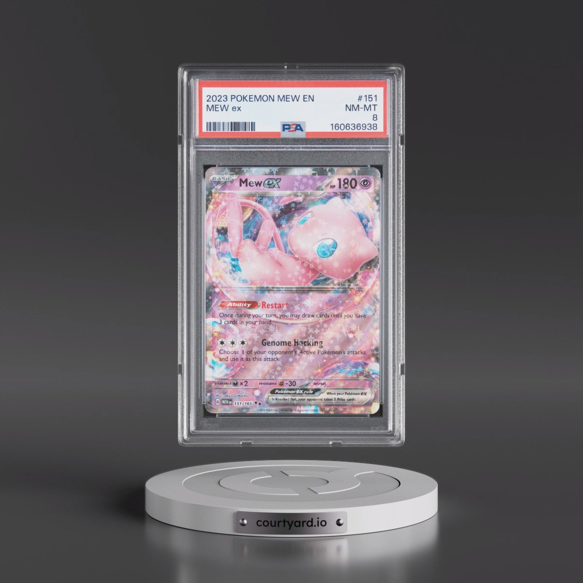 2023 Pokémon Mew EN-151 #151 Mew EX - Holo (PSA 8 NM-MT)