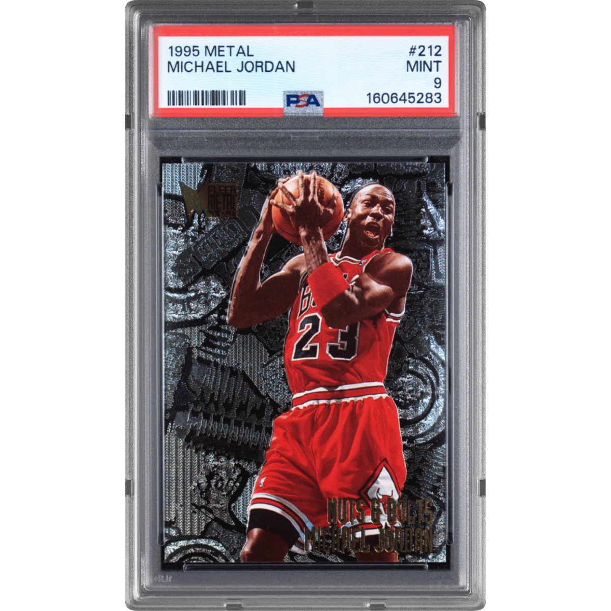 1995 Metal #212 Michael Jordan, PSA 9