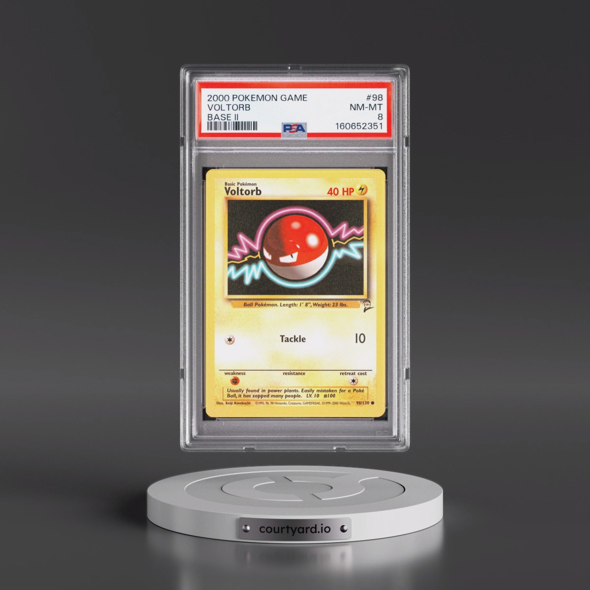 2000 Pokémon Game Base II #98 Voltorb (PSA 8 NM-MT)