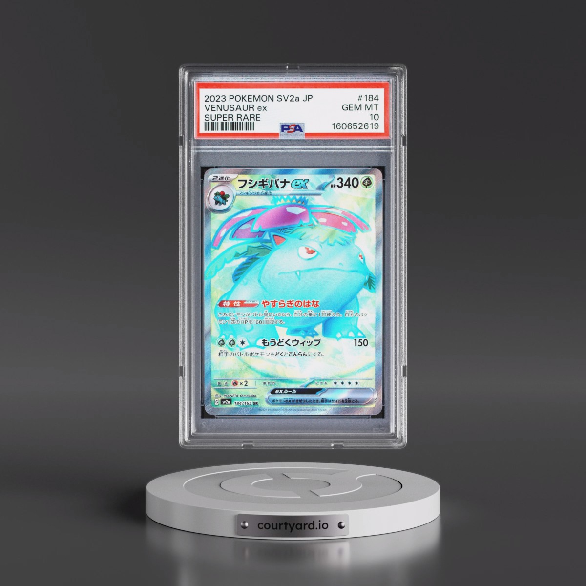 2023 Pokémon Sv2a-Pokémon Card 151 #184 Venusaur EX - Holo Super Rare (PSA 10 GEM MINT)