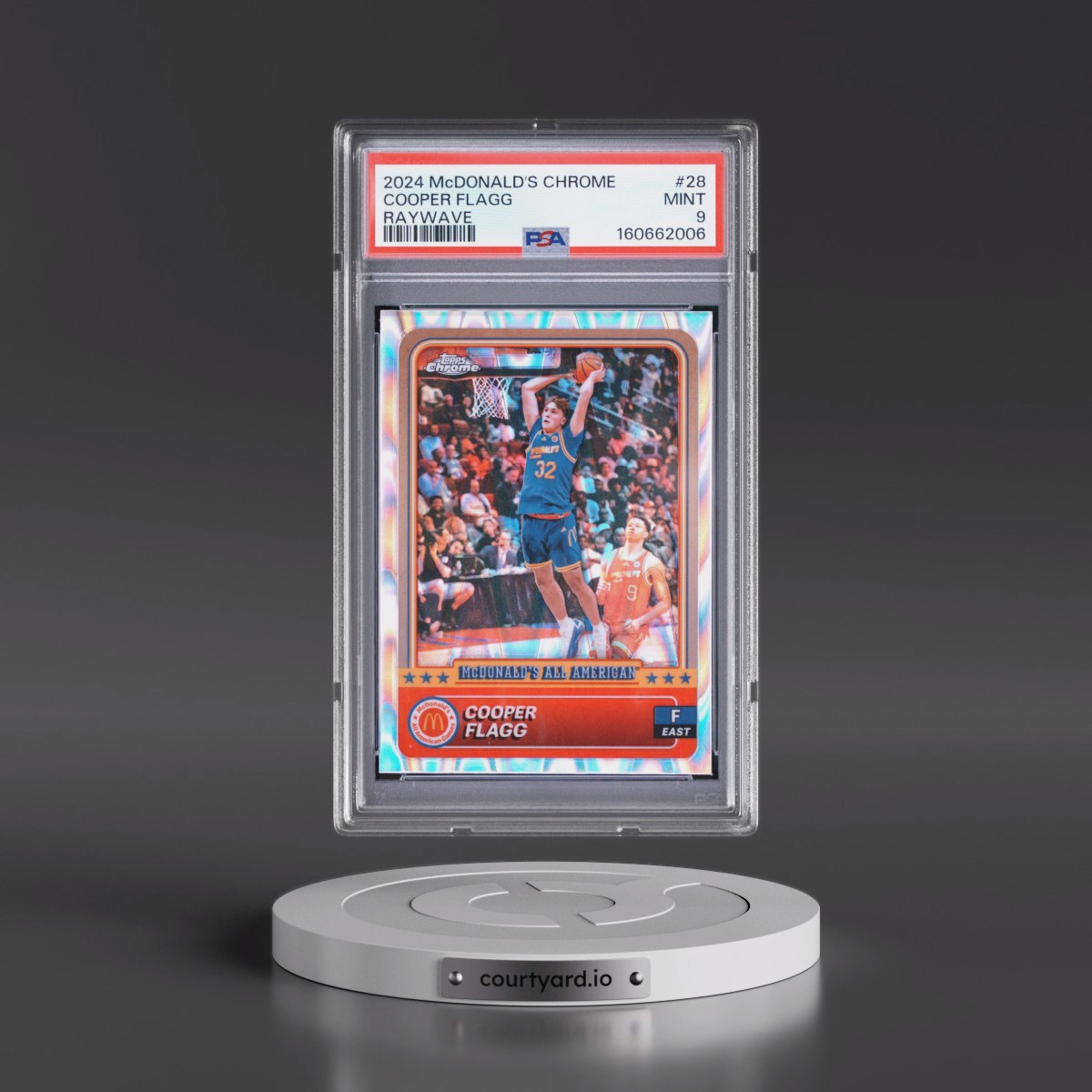 2024 Topps Chrome McDonald's All American #28 Cooper Flagg - Raywave (PSA 9 MINT)