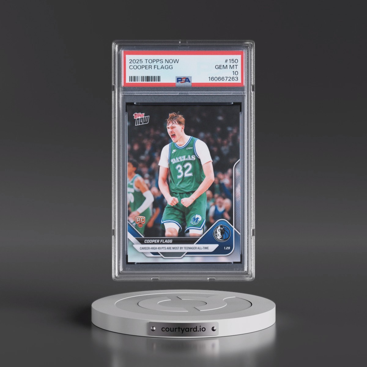 2025 Topps Now #150 Cooper Flagg (PSA 10 GEM MINT)