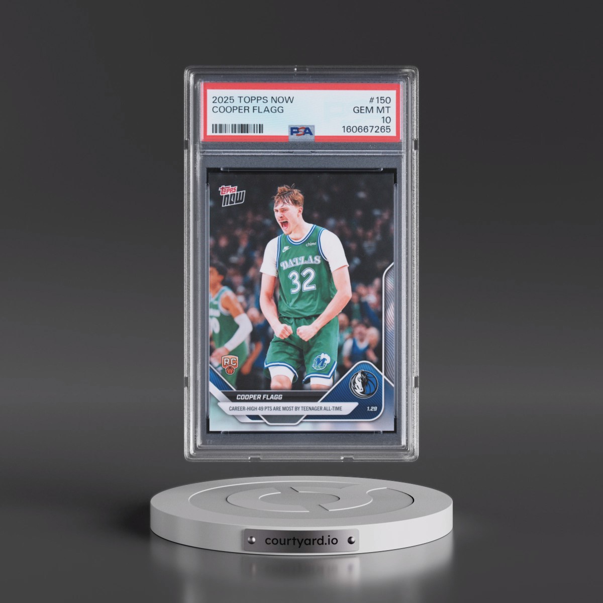2025 Topps Now #150 Cooper Flagg (PSA 10 GEM MINT)