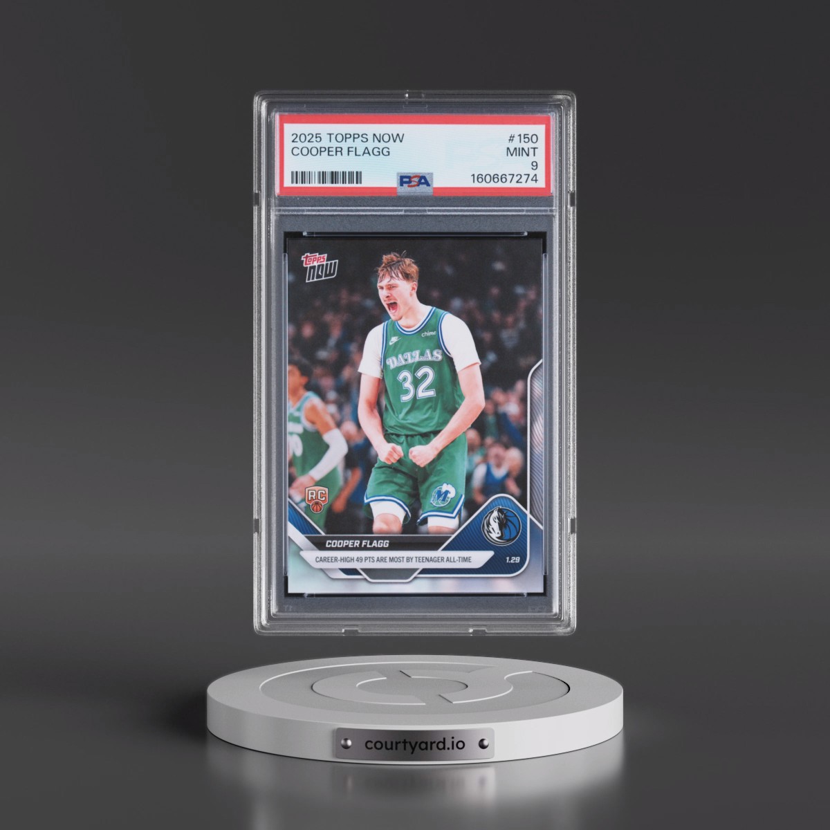 2025 Topps Now #150 Cooper Flagg (PSA 9 MINT)
