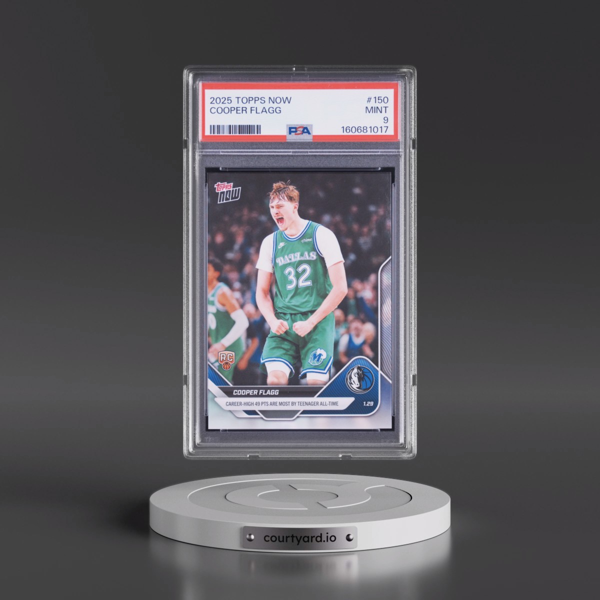 2025 Topps Now #150 Cooper Flagg (PSA 9 MINT)