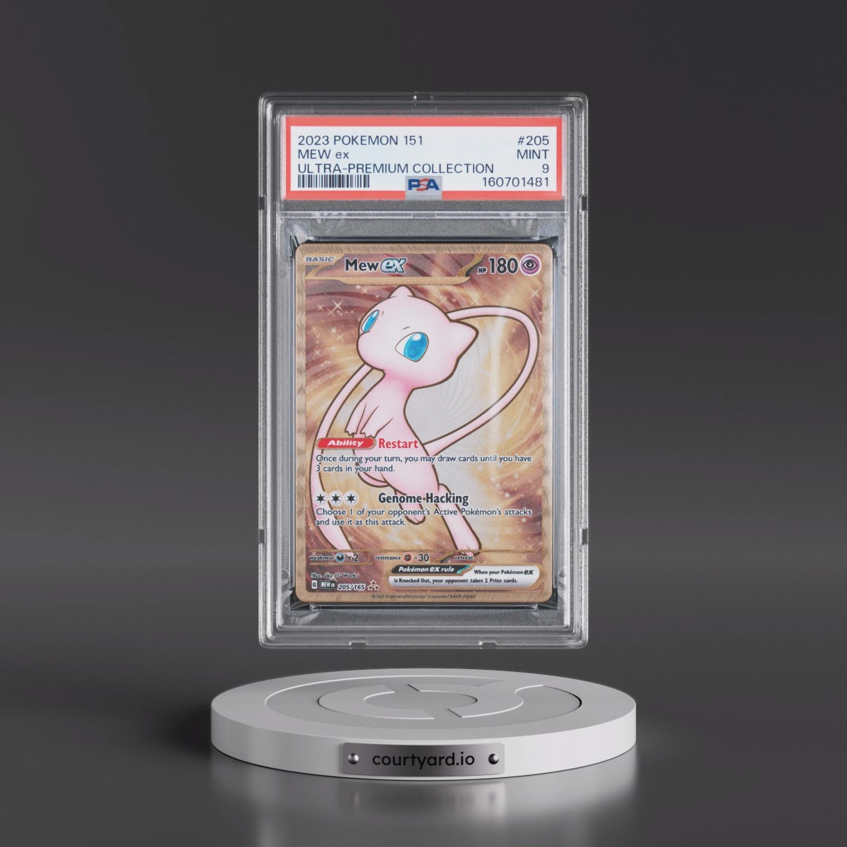 2023 Pokémon 151 Ultra-Premium Collection #205 Mew EX - Holo (PSA 9 MINT)