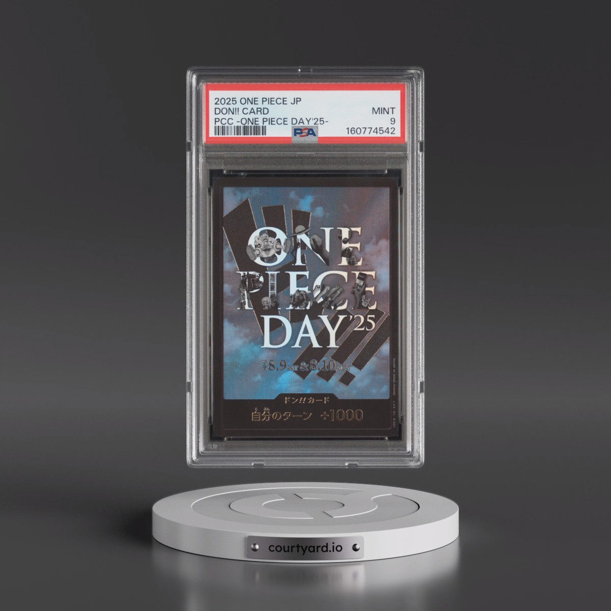 2025 One Piece Japanese Premium Card Collection -One Piece Day'25 Don!! Card PSA 9