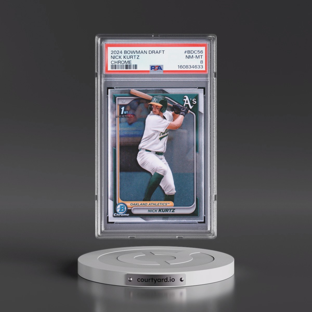 2024 Bowman Draft #BDC56 Nick Kurtz - Chrome (PSA 8 NM-MT)