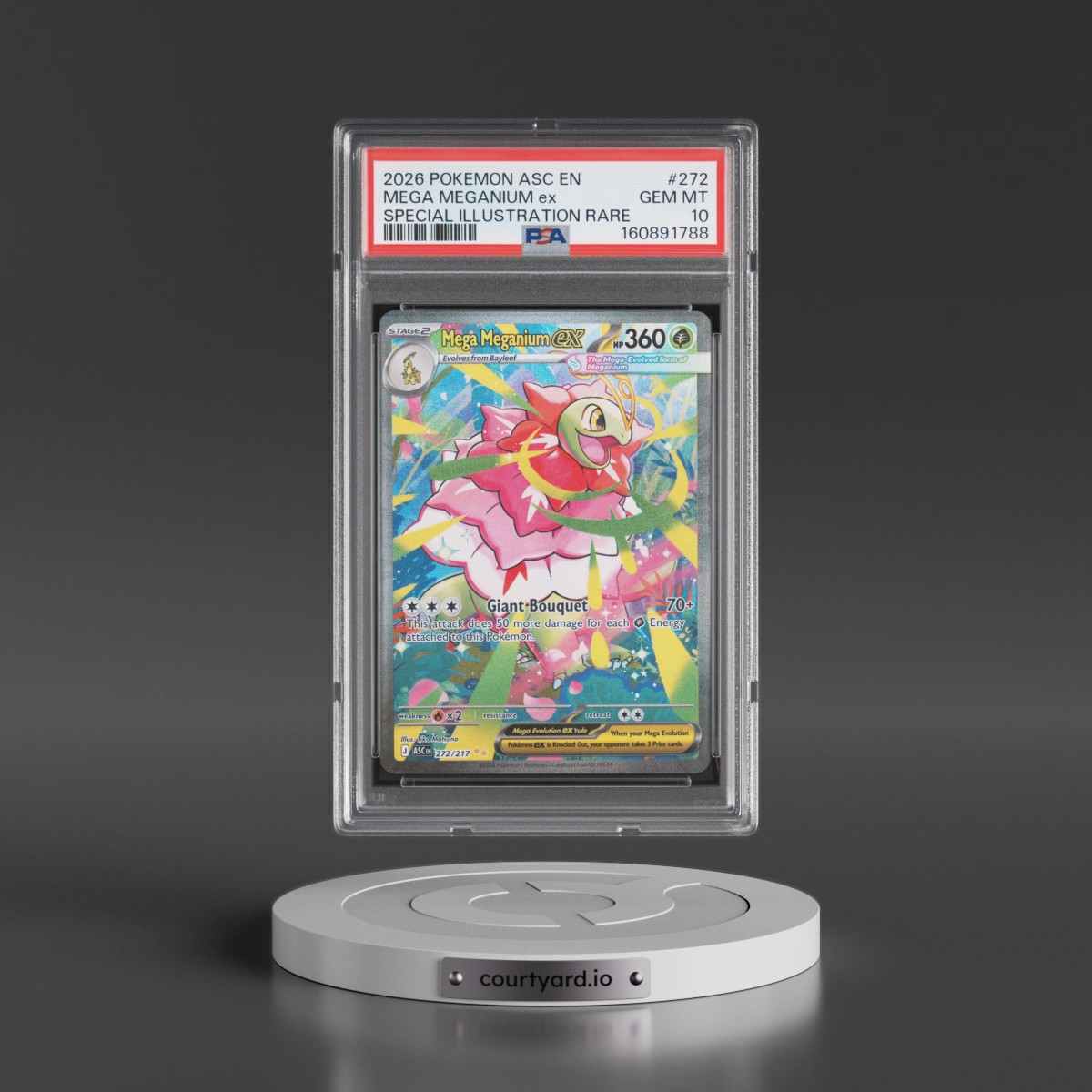 2026 Pokémon Asc EN-Ascended Heroes #272 Mega Meganium EX - Holo Special Illustration Rare (PSA 10 GEM MINT)