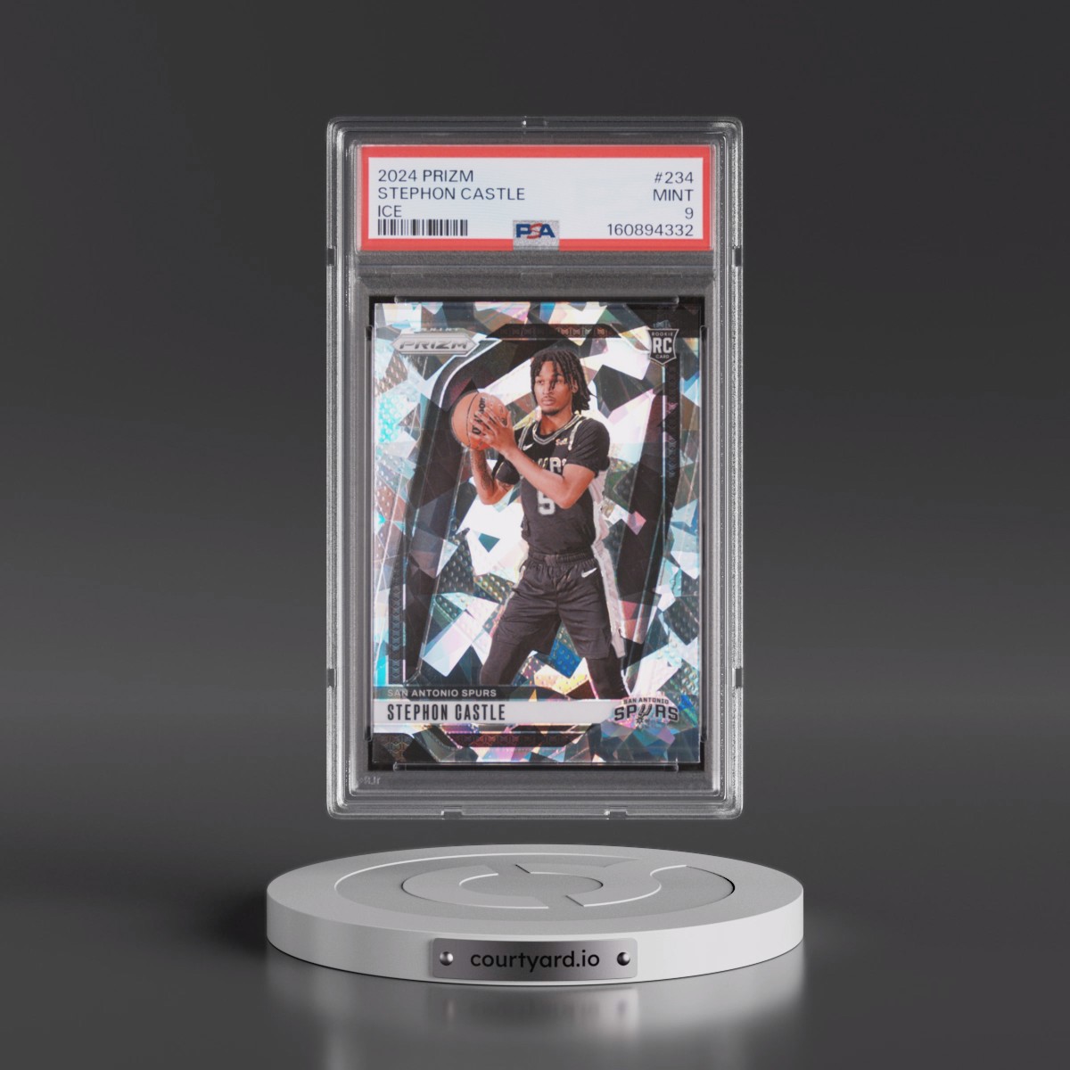 2024 Panini Prizm #234 Stephon Castle - Ice (PSA 9 MINT)