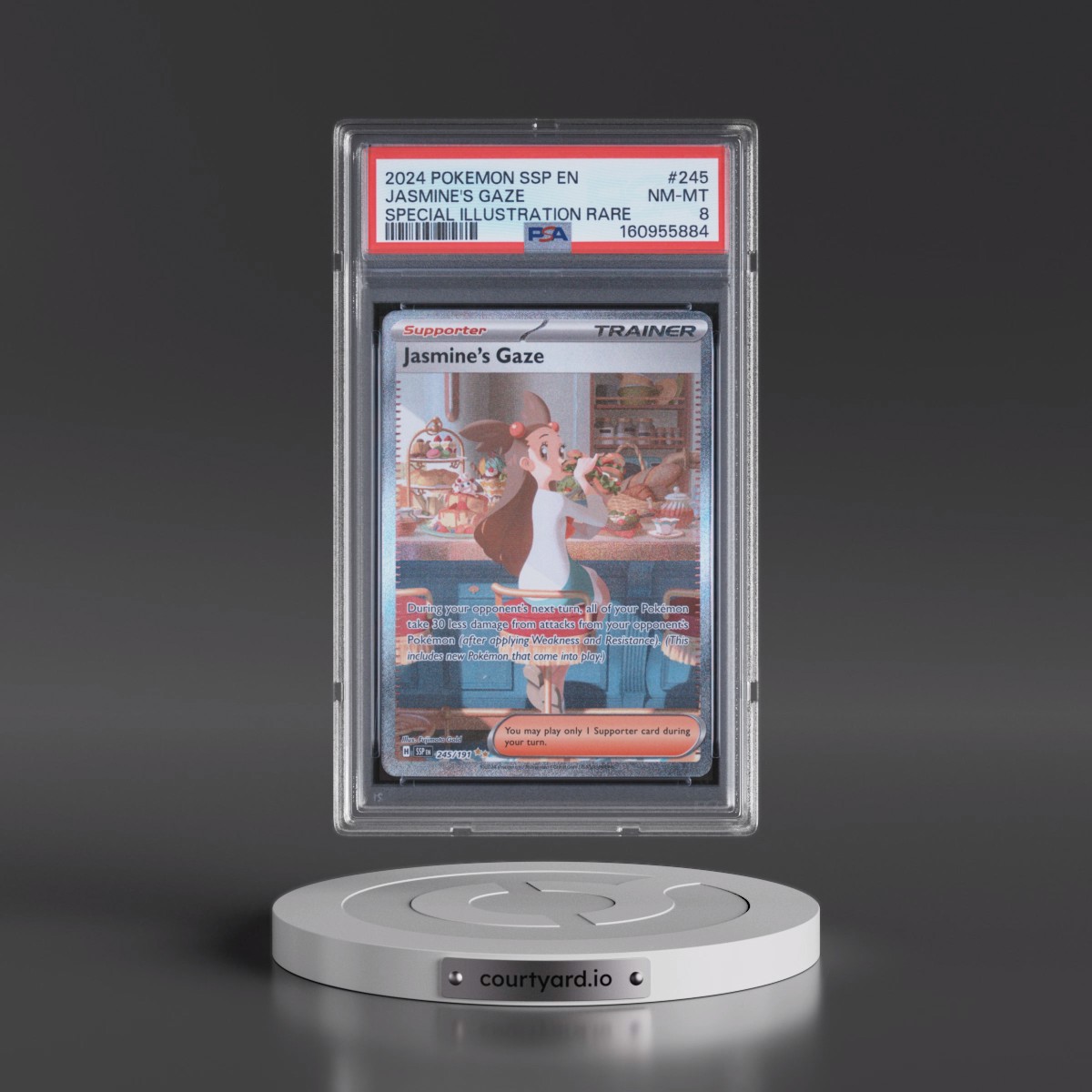 2024 Pokémon Ssp EN-Surging Sparks #245 Jasmine's Gaze - Special Illustration Rare (PSA 8 NM-MT)