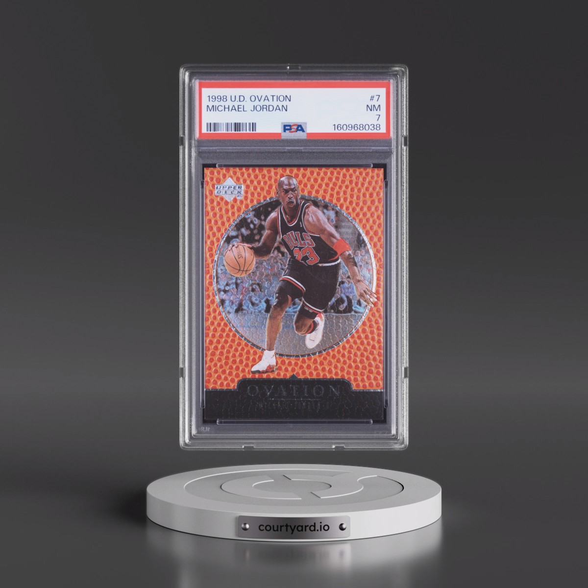 1998 Upper Deck Ovation Michael Jordan #7 PSA 7