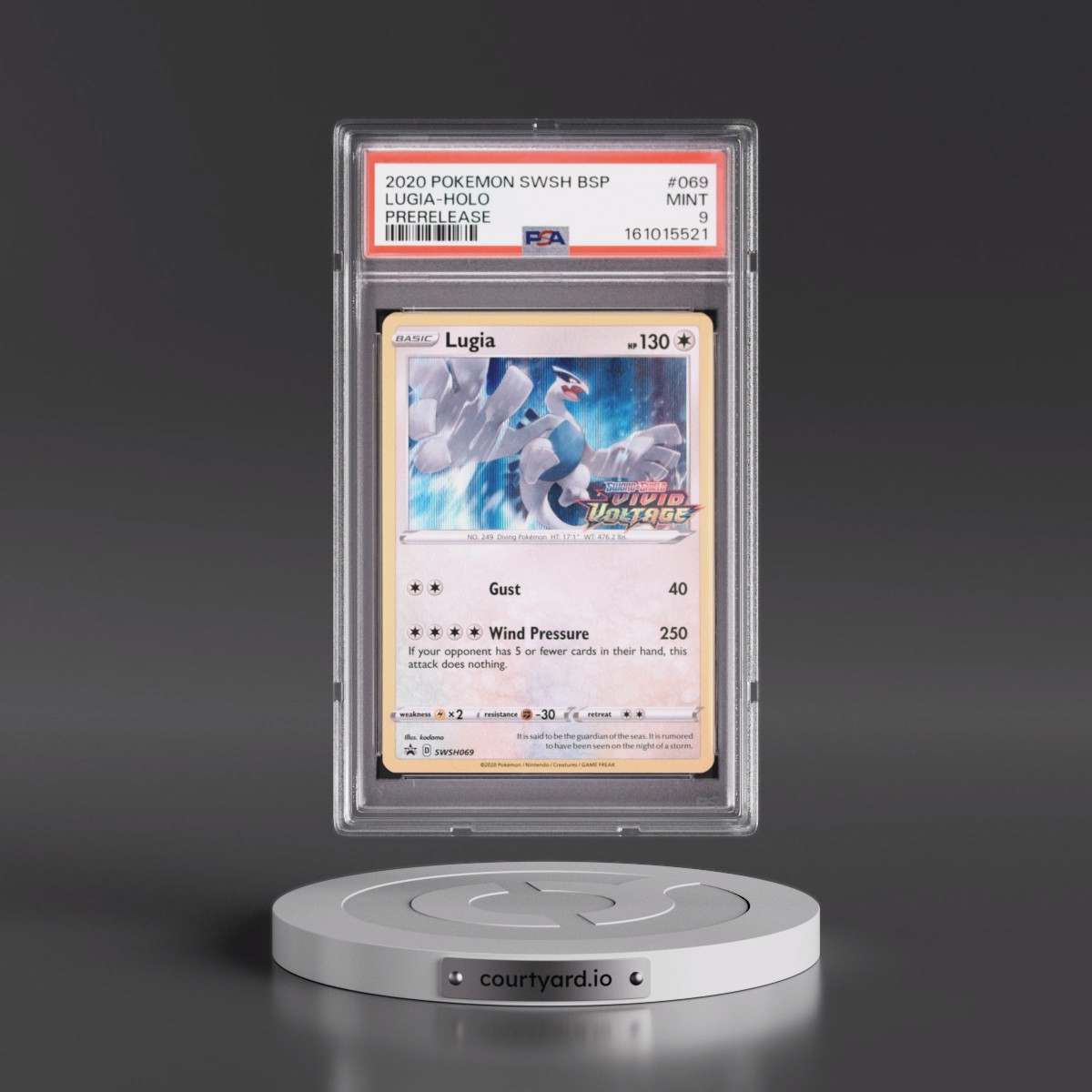 2020 Pokémon Swsh Black Star Promo #069 Lugia - Holo Prerelease (PSA 9 MINT)