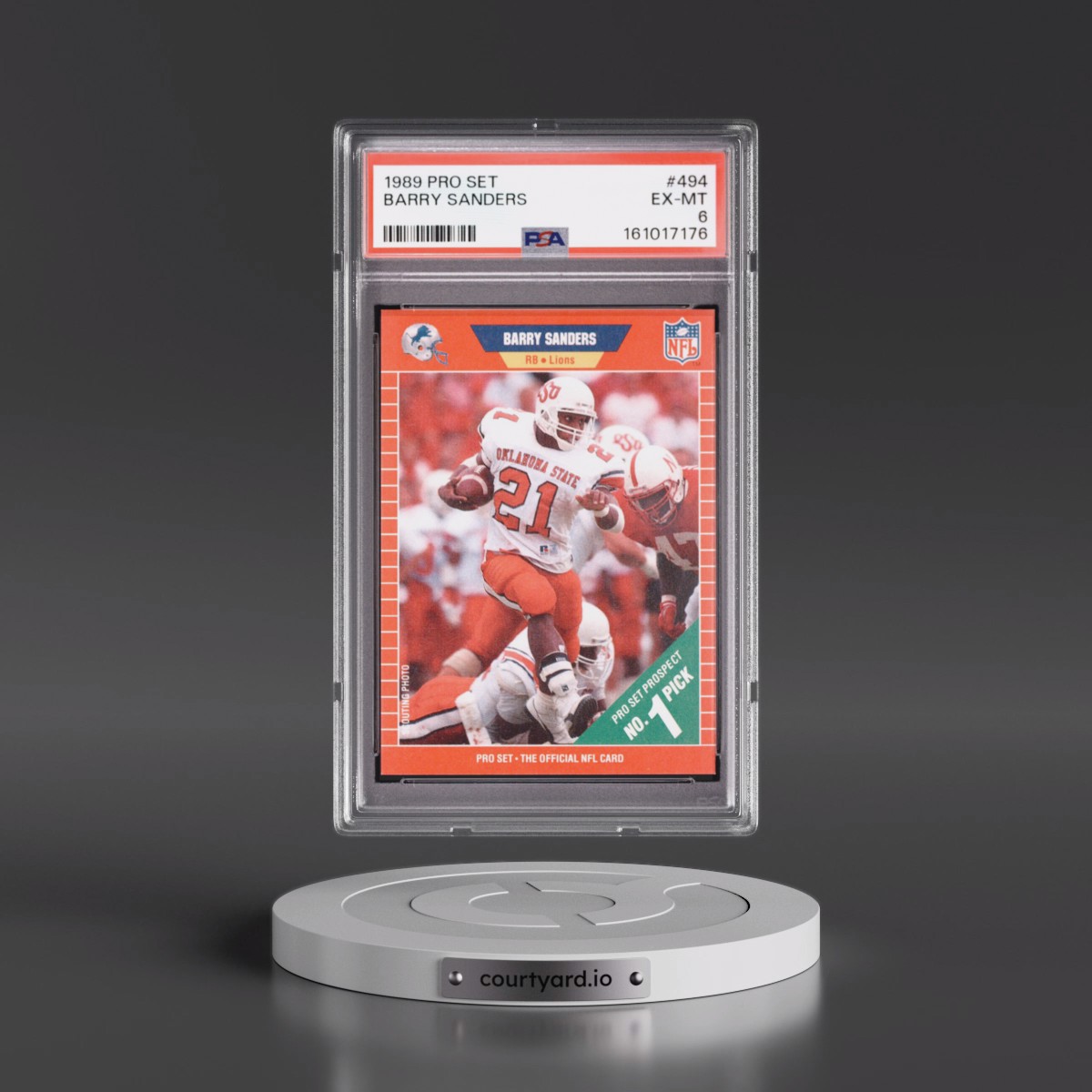 1989 Pro Set #494 Barry Sanders (PSA 6 EX-MT)