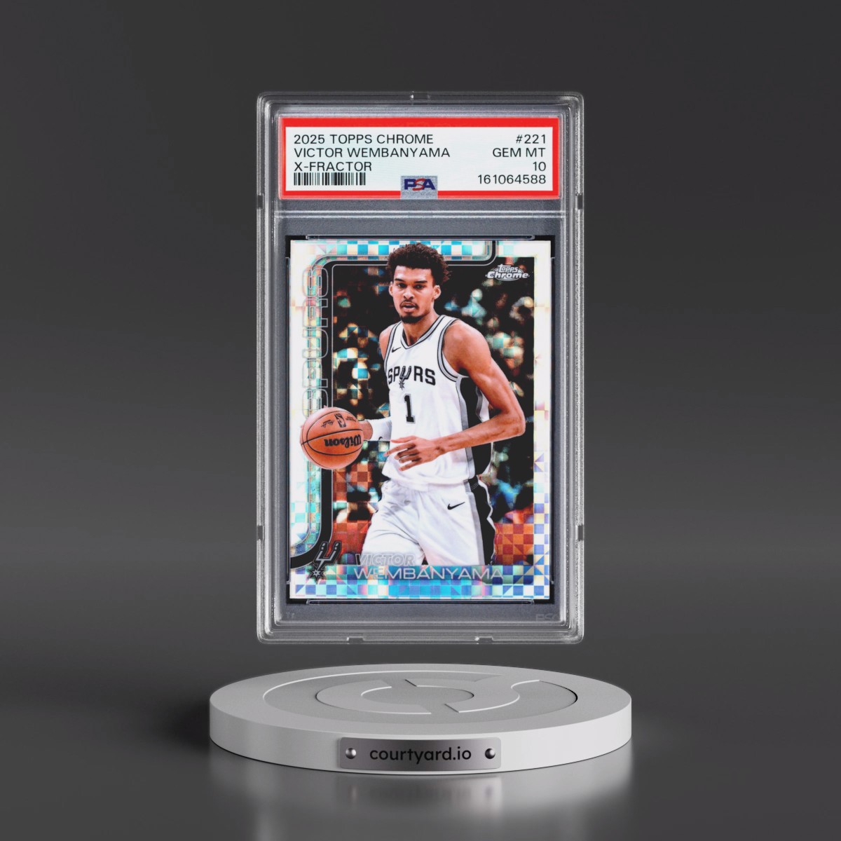 2025 Topps Chrome Victor Wembanyama - X-Fractor #221 PSA 10