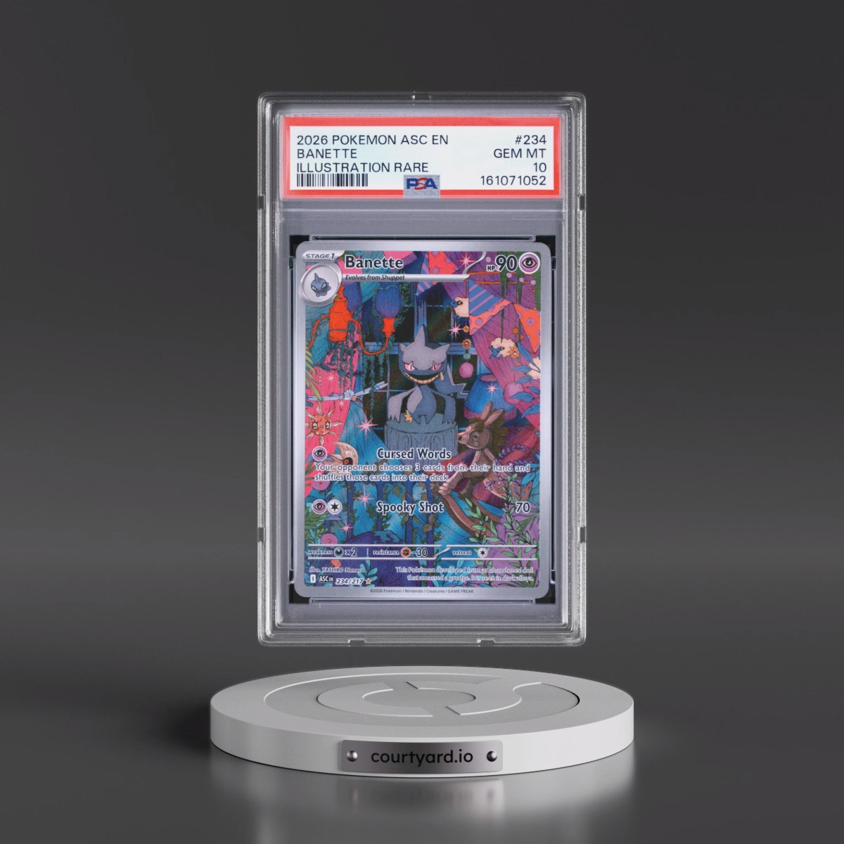 2026 Pokémon Asc EN-Ascended Heroes #234 Banette - Illustration Rare (PSA 10 GEM MINT)