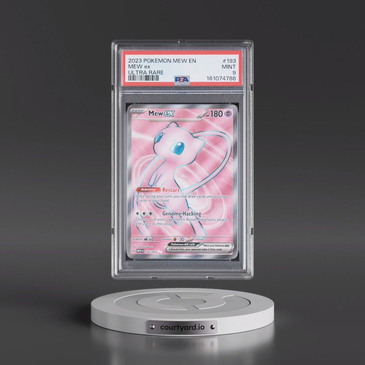 2023 Pokémon Mew EN-151 #193 Mew EX - Holo Ultra Rare (PSA 9 MINT)
