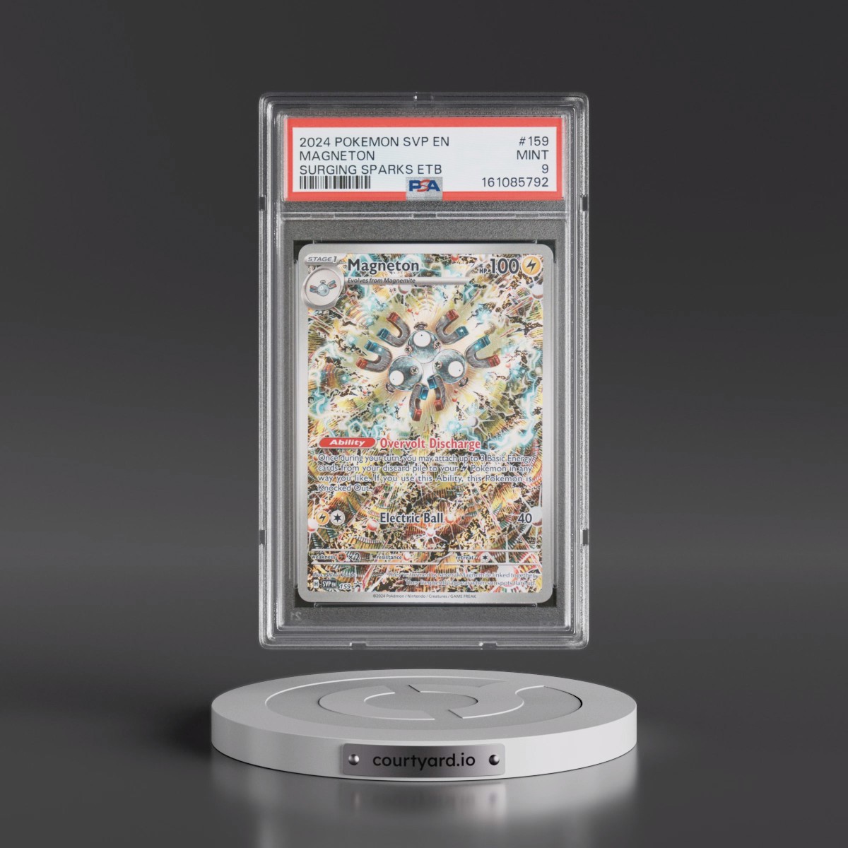 2024 Pokémon Svp EN-SV Black Star Promo #159 Magneton - Surging Sparks Elite Trainer Box (PSA 9 MINT)
