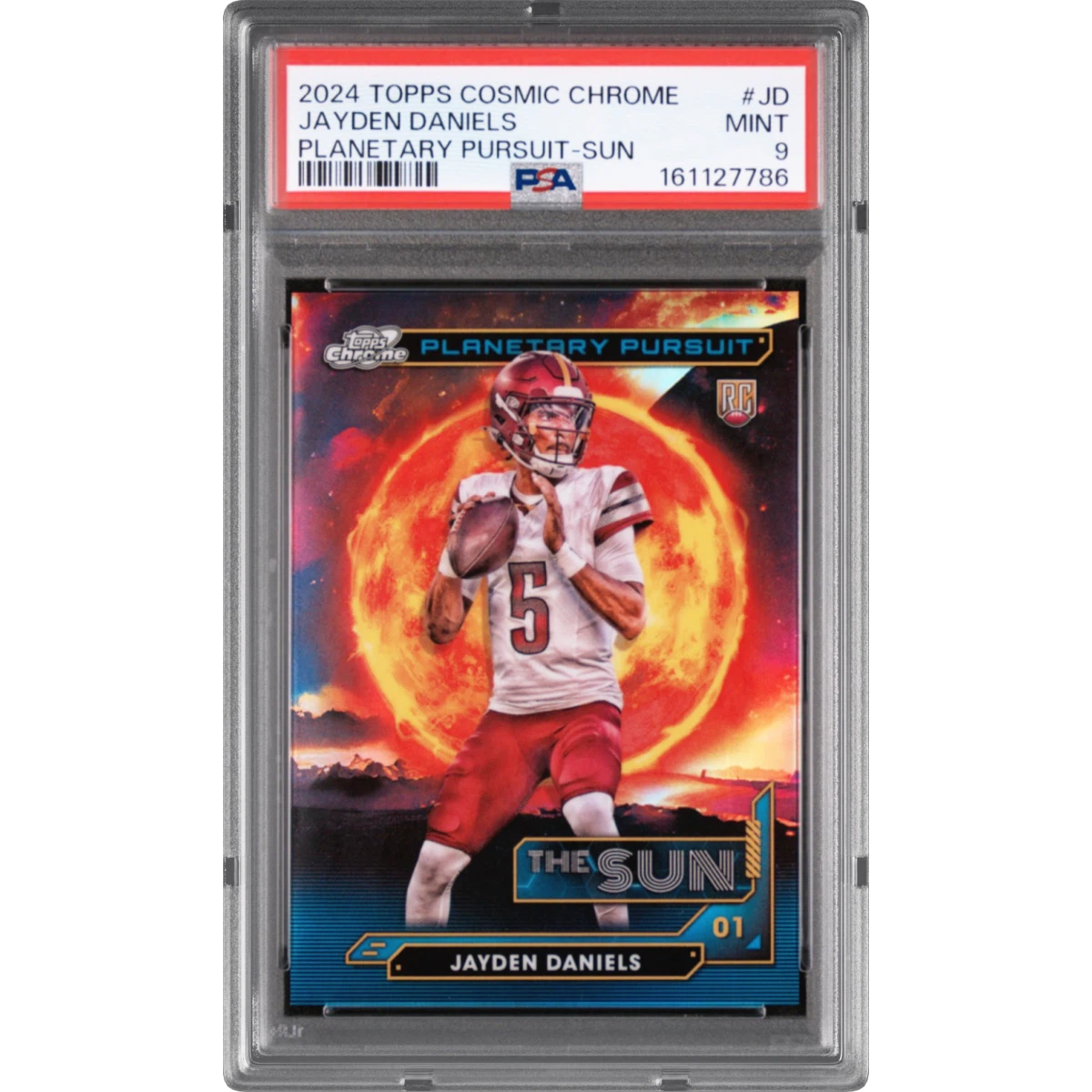 2024 Topps Cosmic Chrome Planetary Pursuit #JD Jayden Daniels - Sun (PSA 9 MINT)