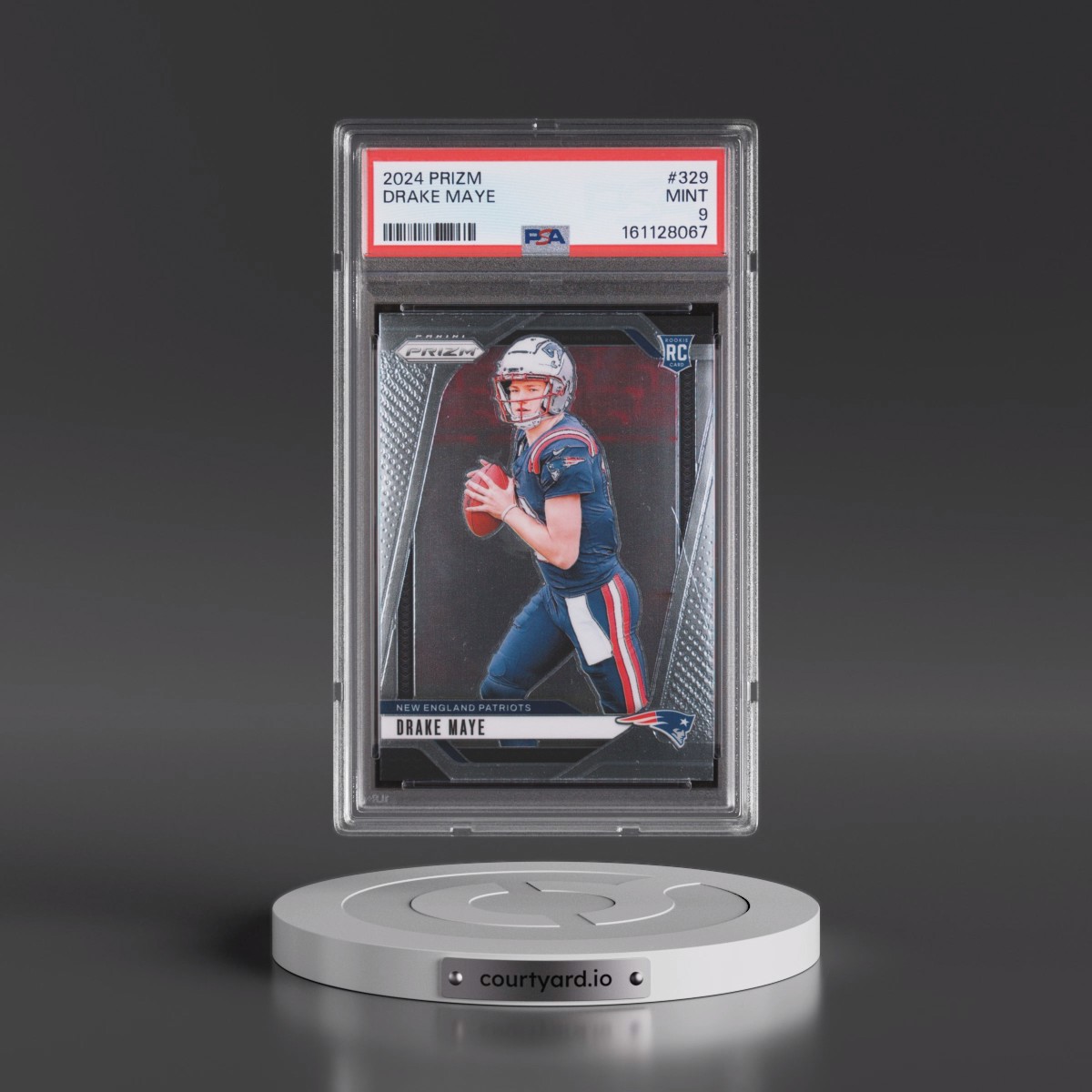 2024 Panini Prizm #329 Drake Maye (PSA 9 MINT)