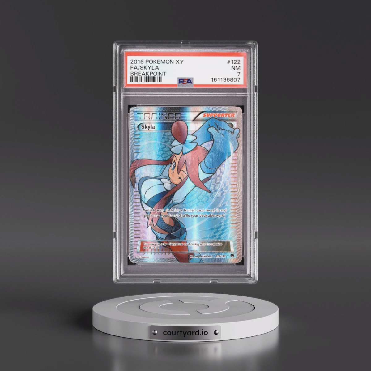 2016 Pokémon XY Breakpoint #122 Skyla - Full Art (PSA 7 NM)