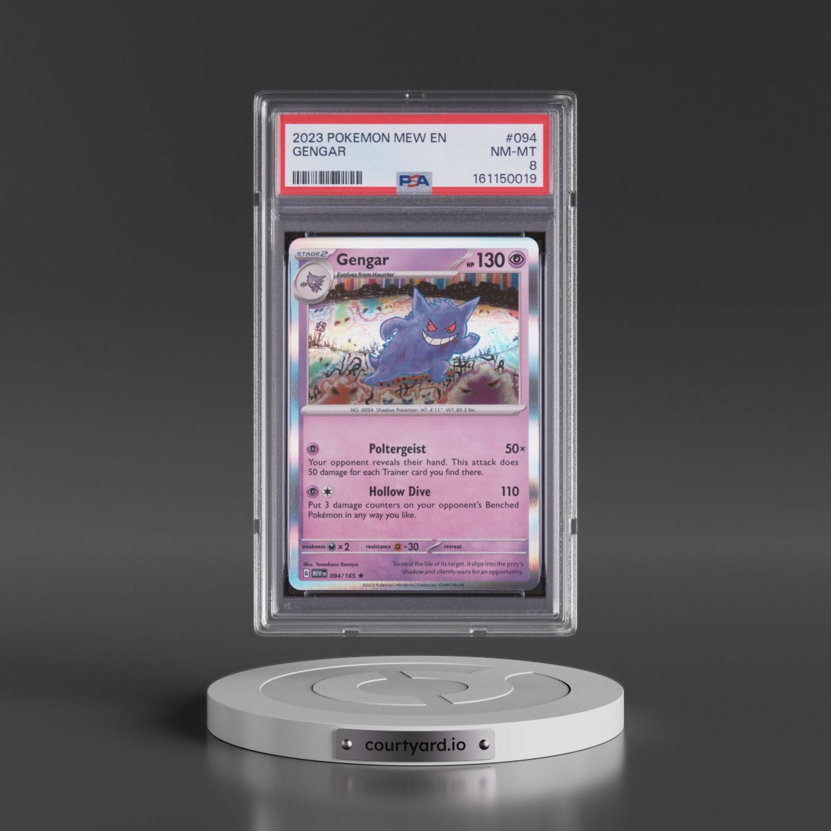 2023 Pokémon Mew EN-151 #094 Gengar (PSA 8 NM-MT)