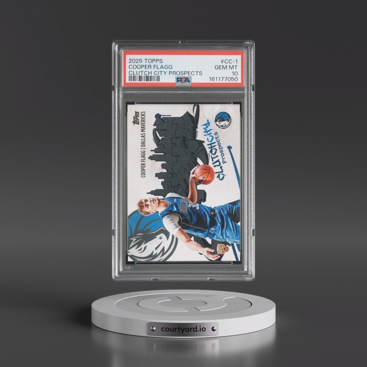 2025 Topps Clutch City Prospects #CC-1 Cooper Flagg (PSA 10 GEM MINT)