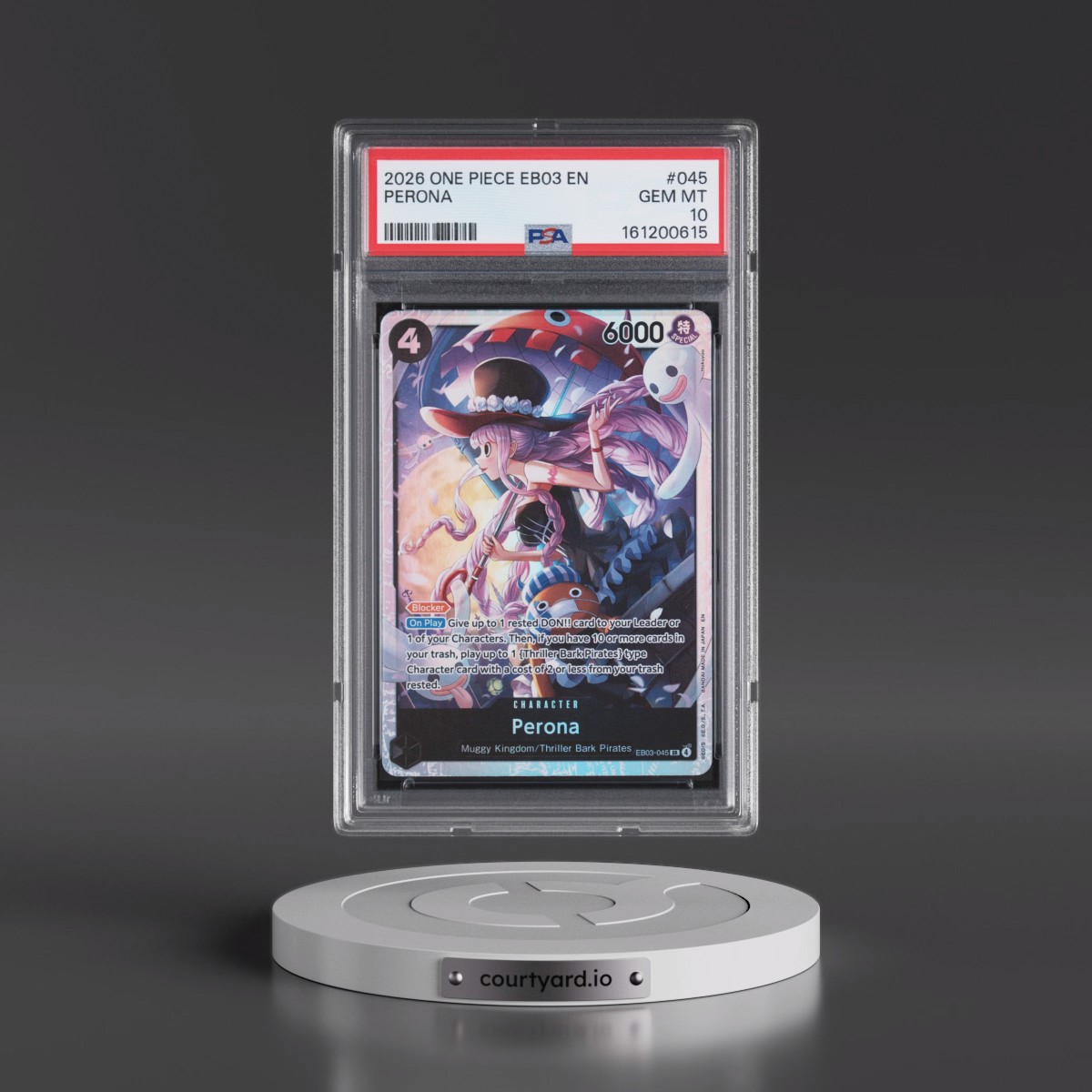 2026 One Piece EB03-Extra Booster -One Piece Heroines Edition #045 Perona (PSA 10 GEM MINT)