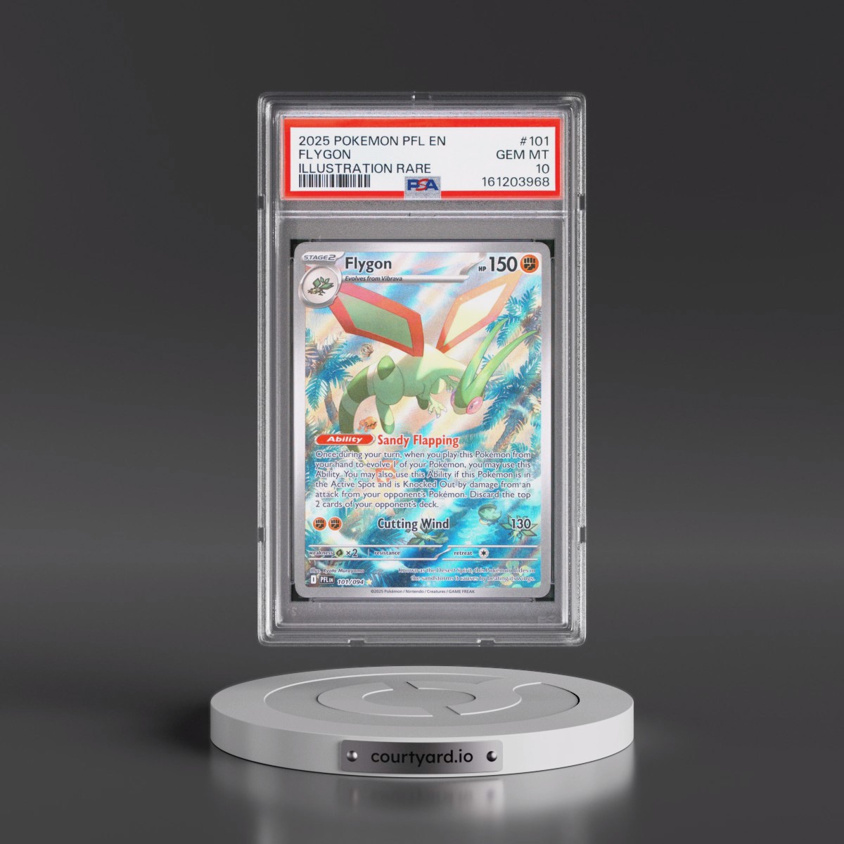 2025 Pokémon Pfl EN-Phantasmal Flames #101 Flygon - Illustration Rare (PSA 10 GEM MINT)
