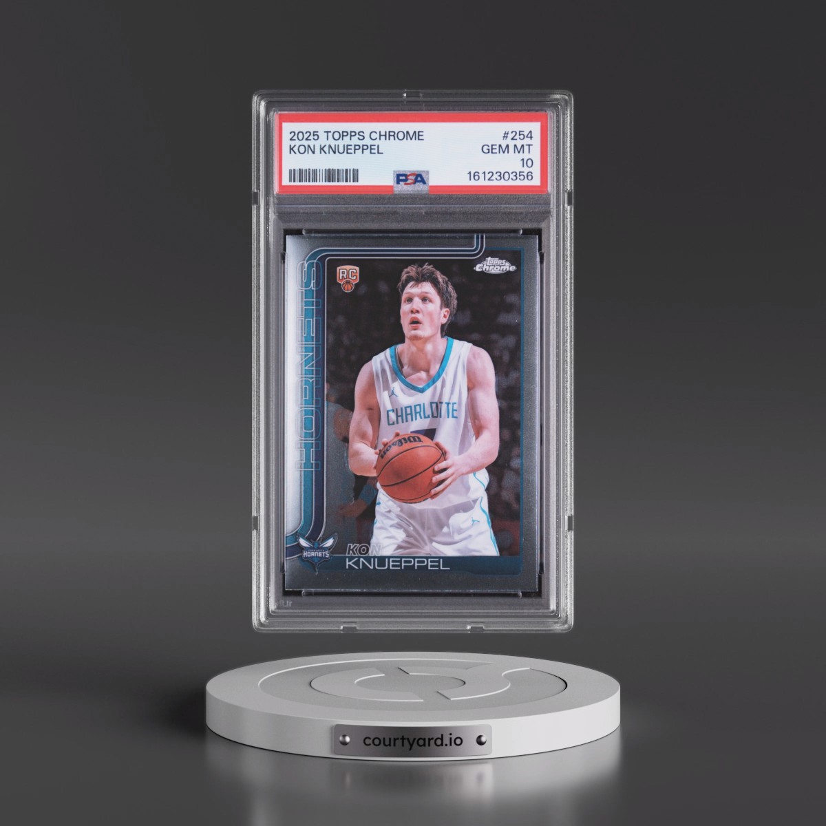 2025 Topps Chrome #254 Kon Knueppel (PSA 10 GEM MINT)