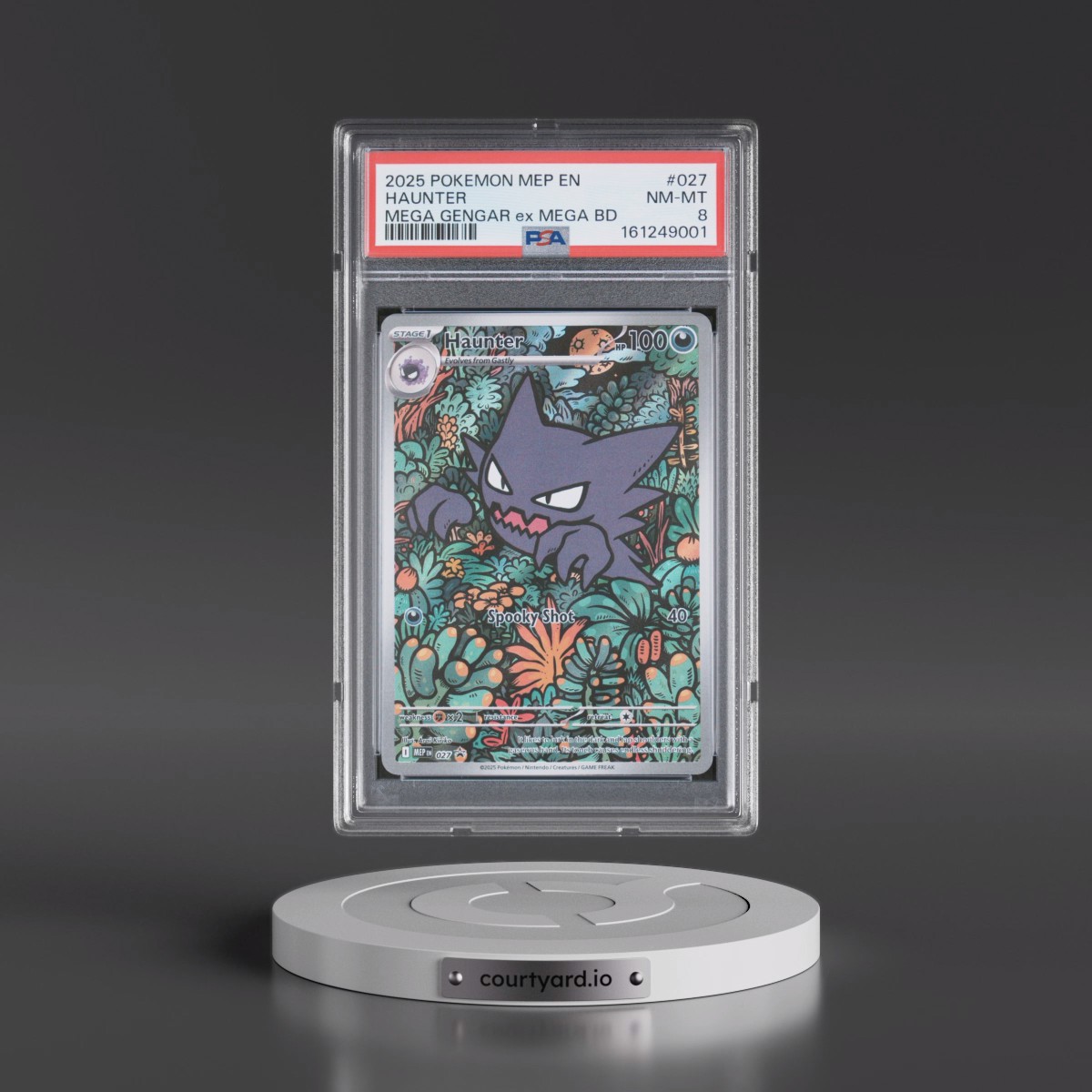 2025 Pokémon Mep EN-Me Black Star Promo #027 Haunter - Mega Gengar EX Mega Battle Deck (PSA 8 NM-MT)