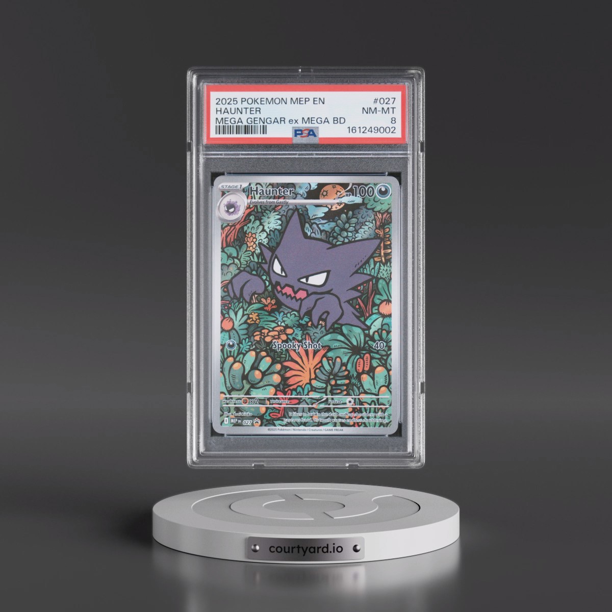 2025 Pokémon Mep EN-Me Black Star Promo #027 Haunter - Mega Gengar EX Mega Battle Deck (PSA 8 NM-MT)