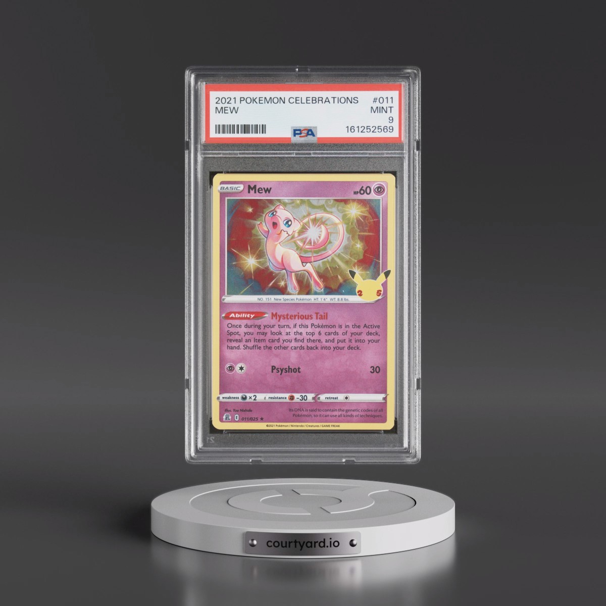 2021 Pokémon Celebrations #011 Mew (PSA 9 MINT)