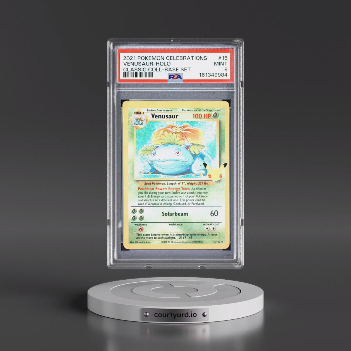 2021 Pokémon Celebrations Classic Collection #15 Venusaur - Holo (PSA 9 MINT)