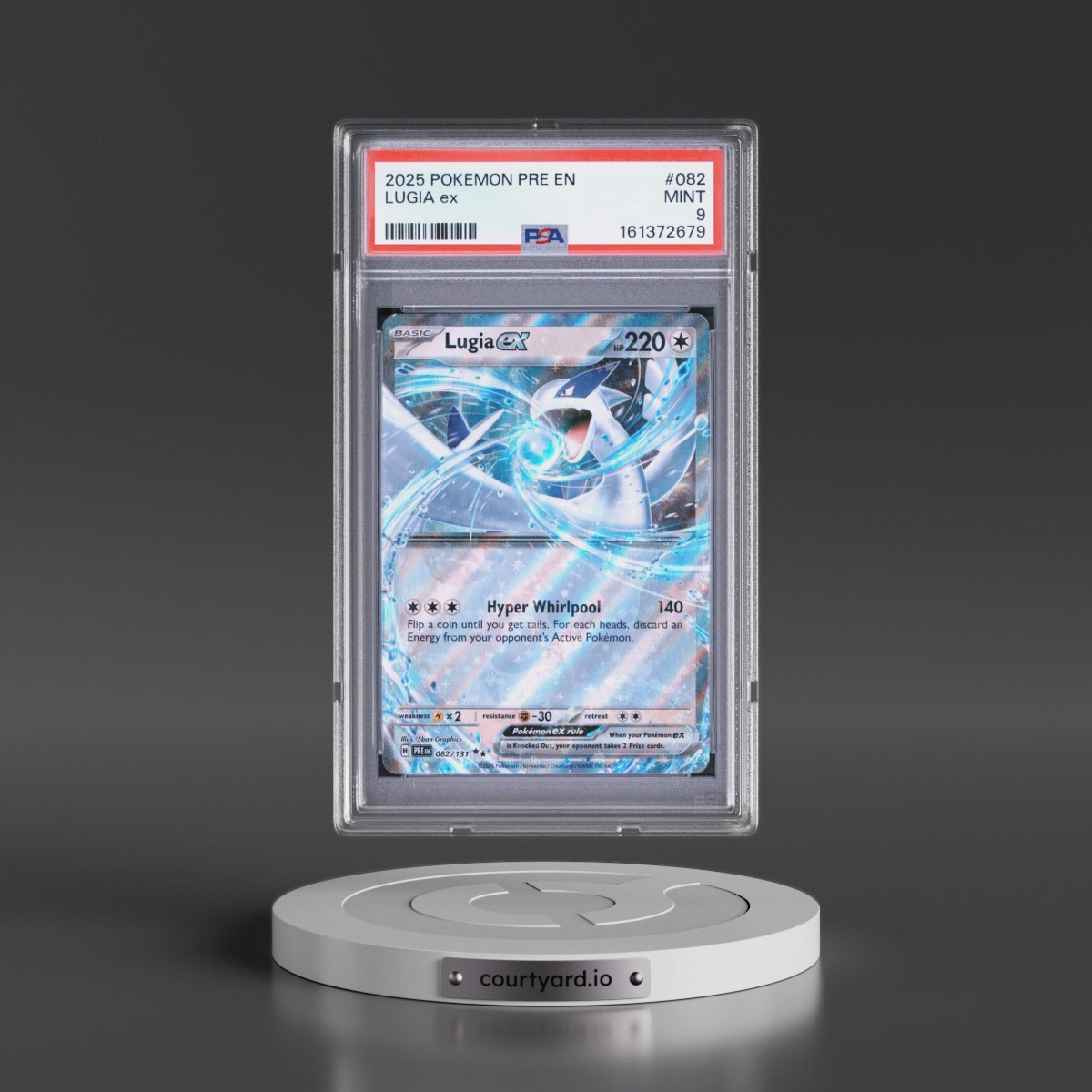 2025 Pokémon Pre EN-Prismatic Evolutions #082 Lugia EX - Holo (PSA 9 MINT)