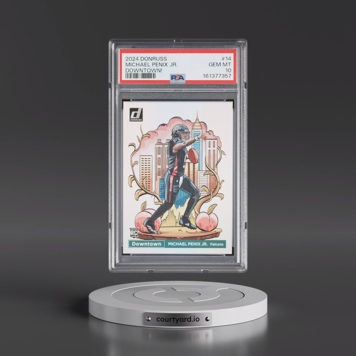 2024 Panini Donruss Downtown! Michael Penix Jr. #14 PSA 10