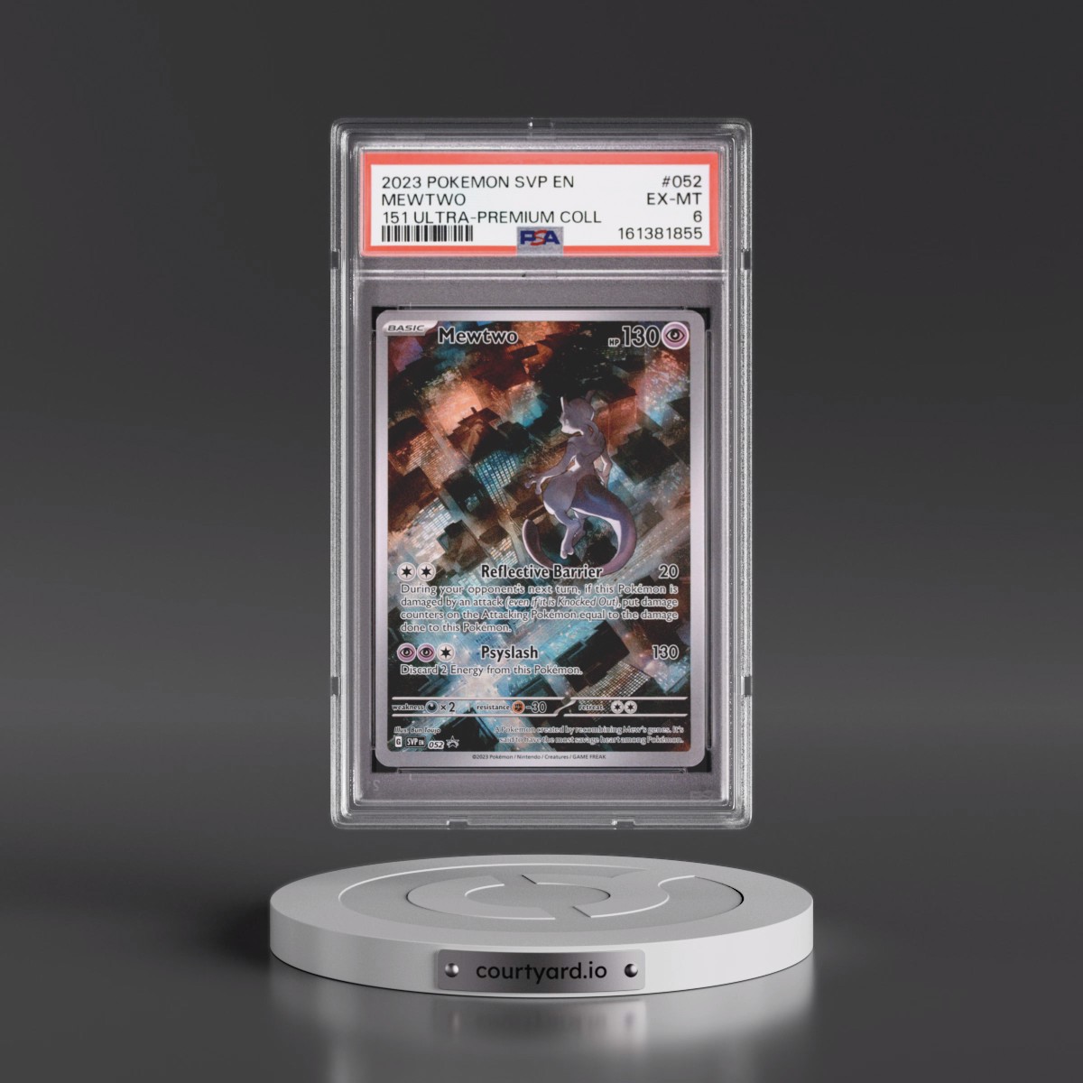 2023 Pokémon Svp EN-SV Black Star Promo #052 Mewtwo - 151 Ultra-Premium Collection (PSA 6 EX-MT)