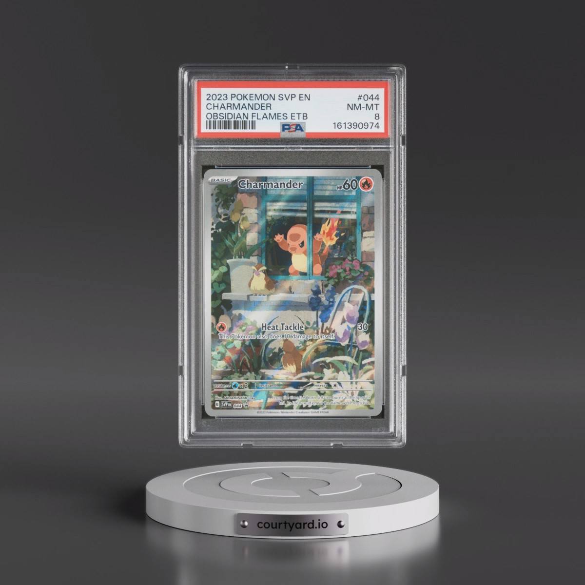 2023 Pokémon Svp EN-SV Black Star Promo #044 Charmander - Obsidian Flames Elite Trainer Box (PSA 8 NM-MT)