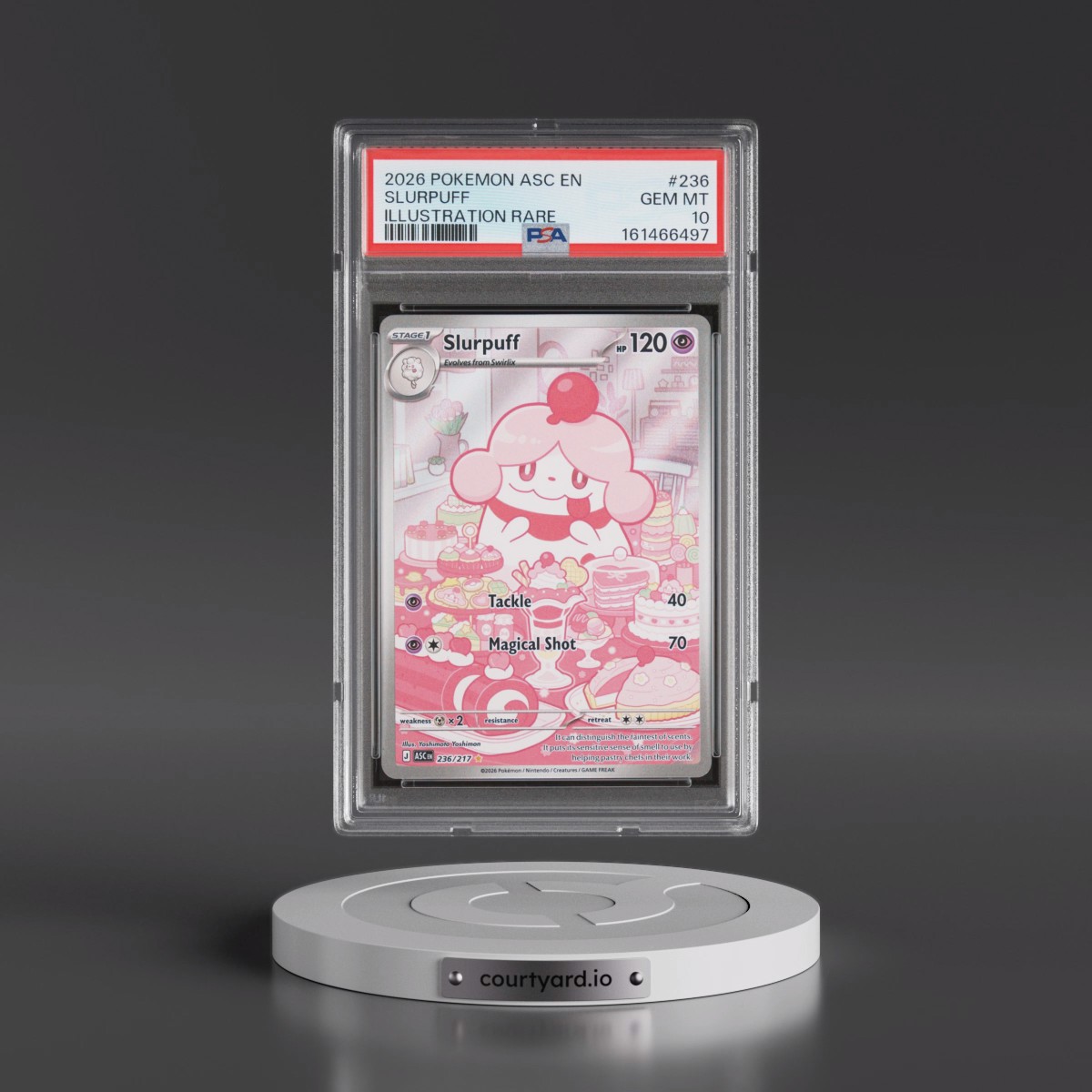 2026 Pokémon Asc EN-Ascended Heroes #236 Slurpuff - Illustration Rare (PSA 10 GEM MINT)