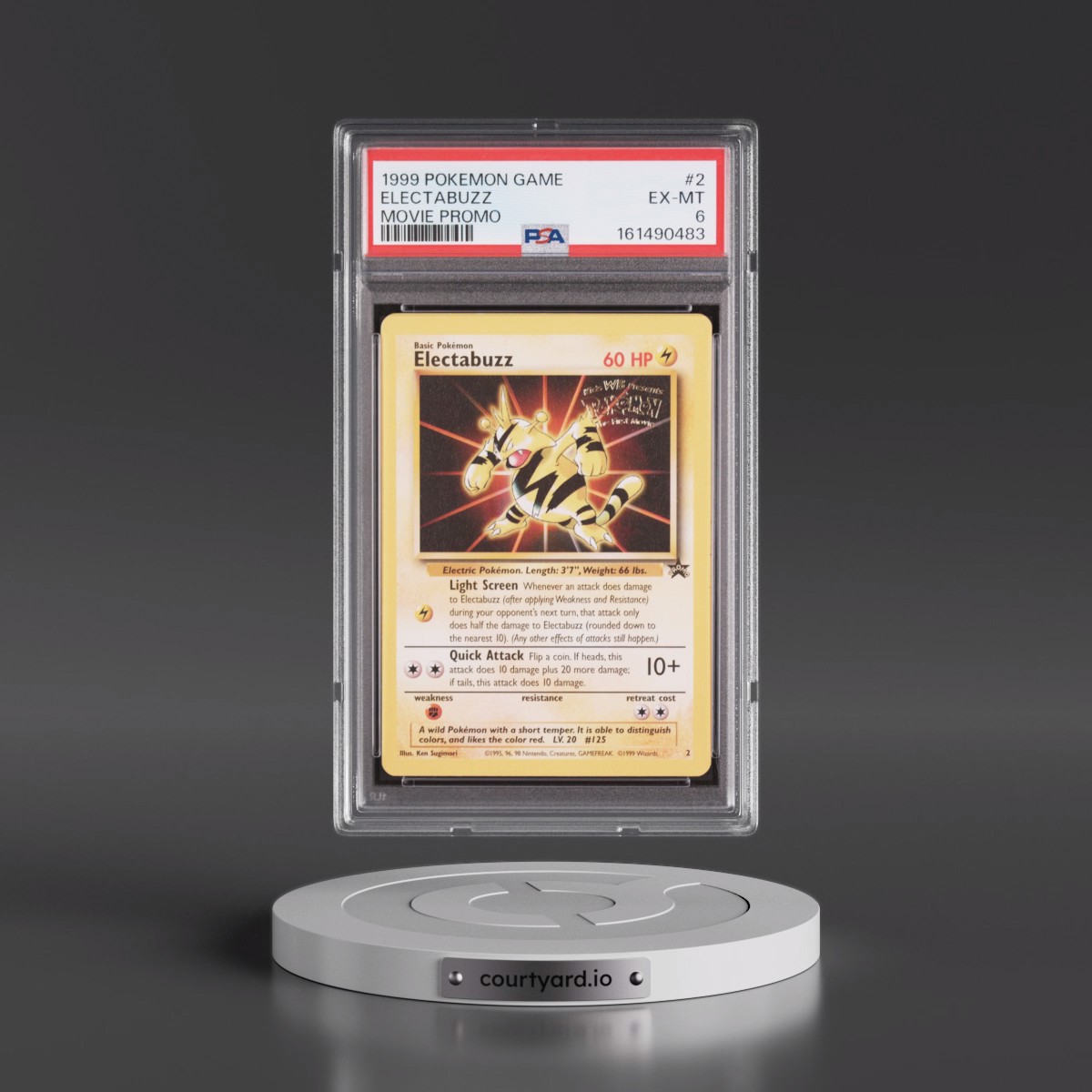 1999 Pokémon Game Movie #2 Electabuzz - Movie Promo (PSA 6 EX-MT)