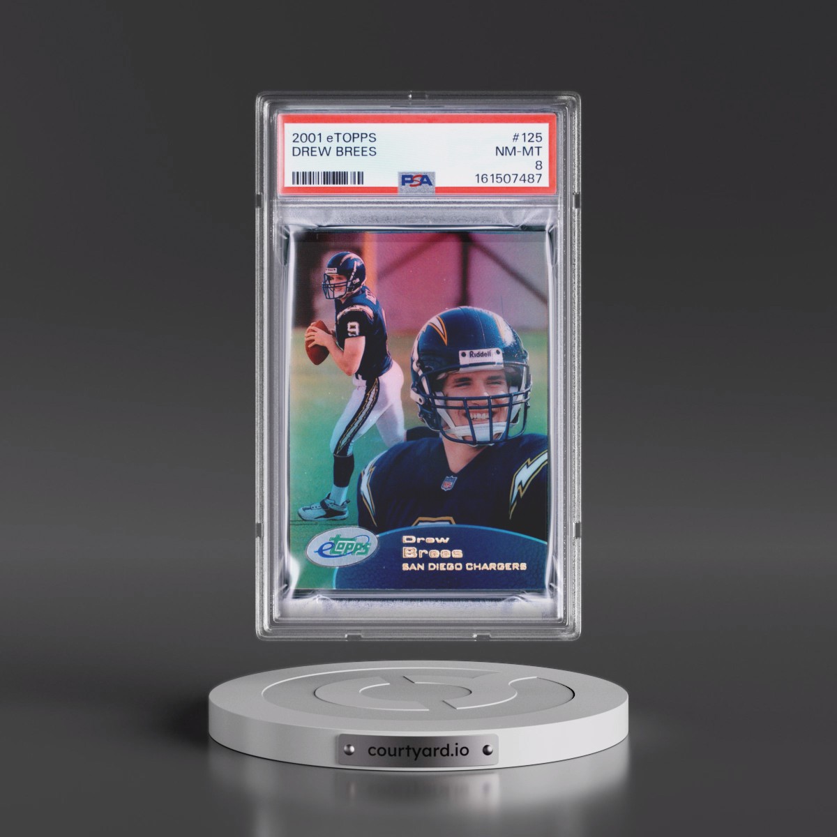 2001 Etopps #125 Drew Brees (PSA 8 NM-MT)