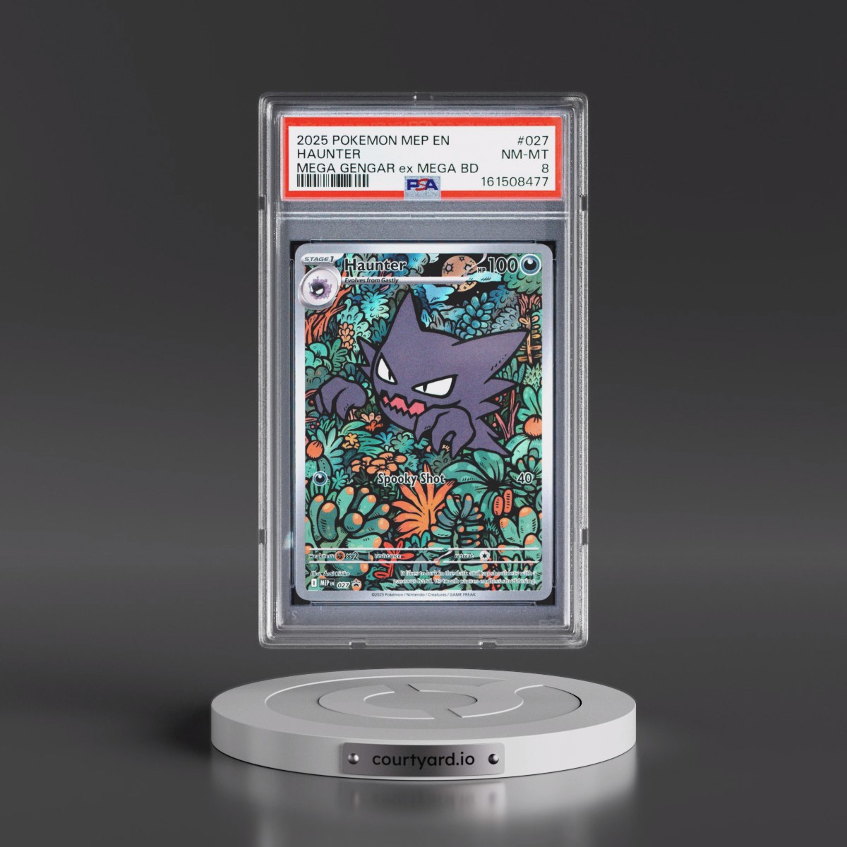 2025 Pokémon Mep EN-Me Black Star Promo #027 Haunter - Mega Gengar EX Mega Battle Deck (PSA 8 NM-MT)