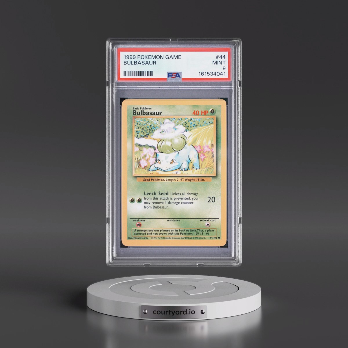 1999 Pokémon Game #44 Bulbasaur (PSA 9 MINT)