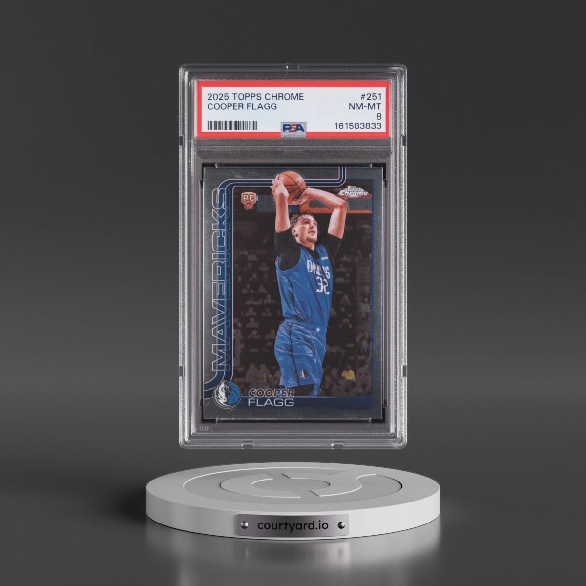 2025 Topps Chrome #251 Cooper Flagg (PSA 8 NM-MT)