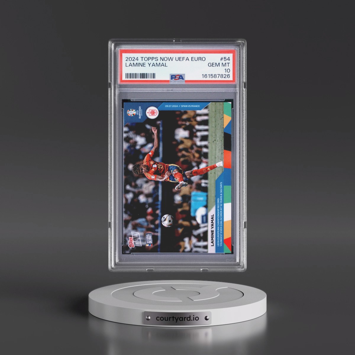 2024 Topps Now UEFA Euro #54 Lamine Yamal (PSA 10 GEM MINT)