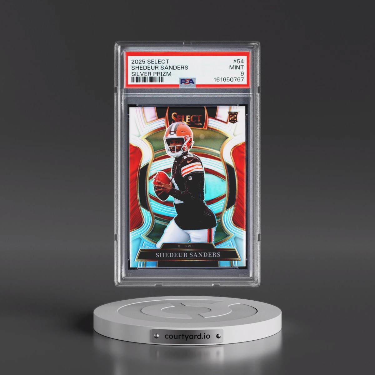 2025 Panini Select #54 Shedeur Sanders - Silver Prizm (PSA 9 MINT)