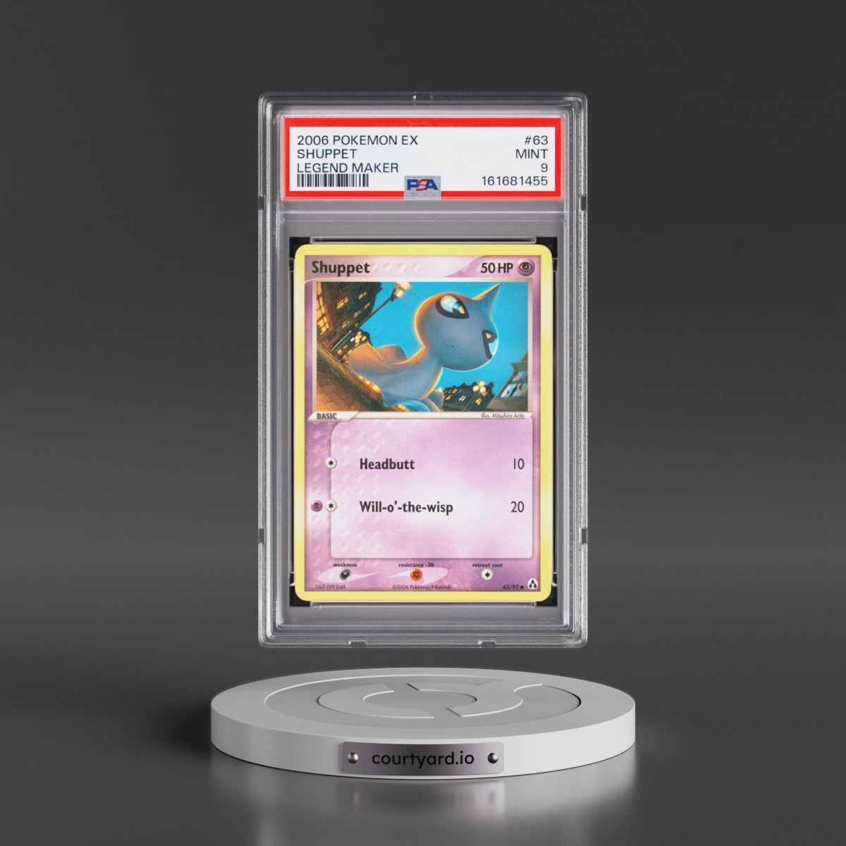 2006 Pokémon EX Legend Maker #63 Shuppet (PSA 9 MINT)