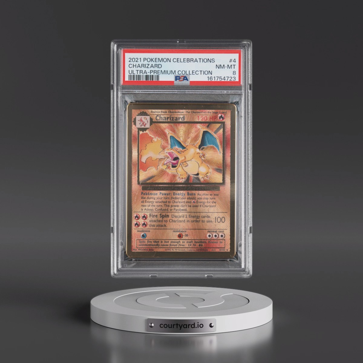 2021 Pokémon Celebrations Ultra-Premium Collection #4 Charizard (PSA 8 NM-MT)