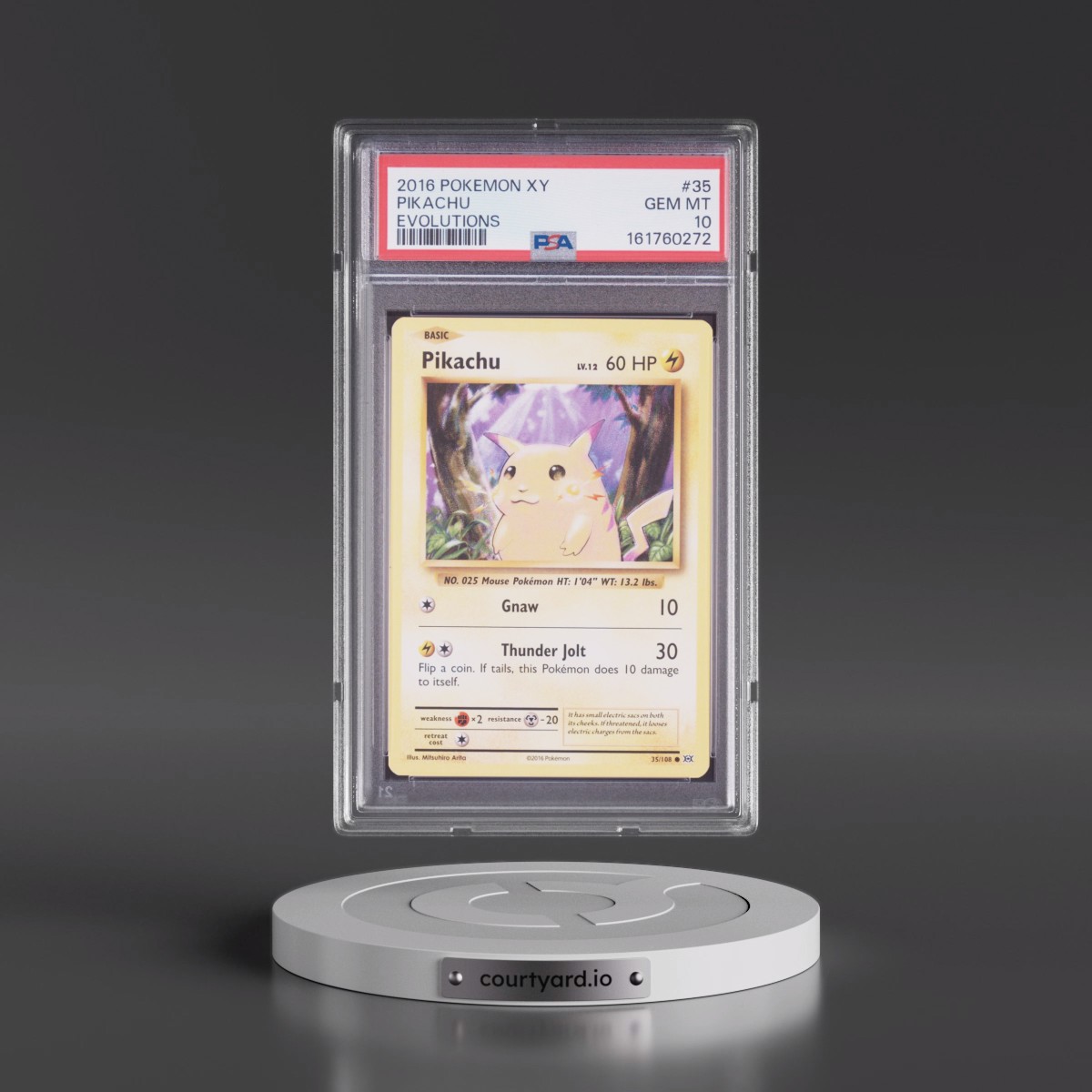 2016 Pokémon XY Evolutions #35 Pikachu (PSA 10 GEM MINT)