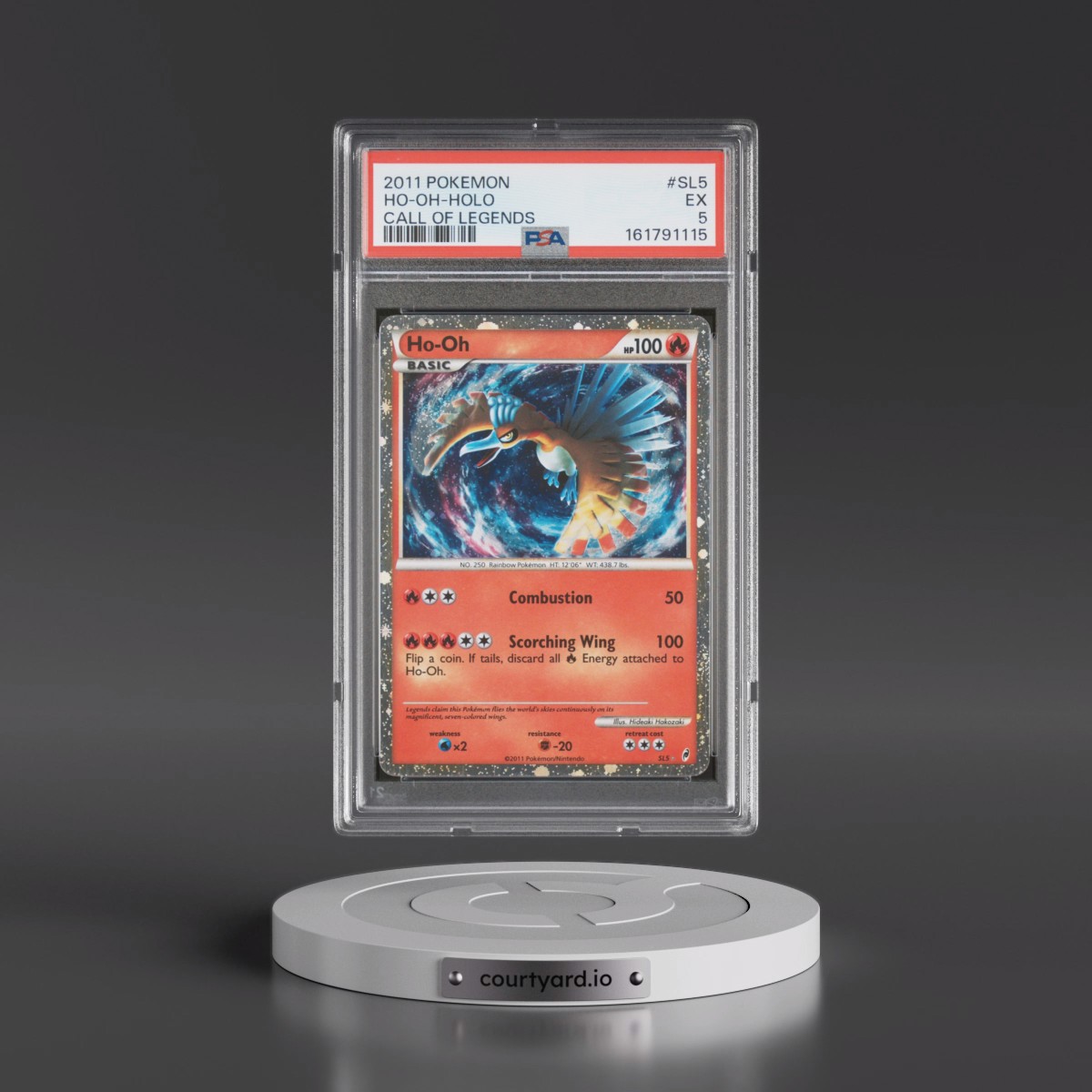 2011 Pokémon Call of Legends HO-Oh - Holo #SL5 PSA 5